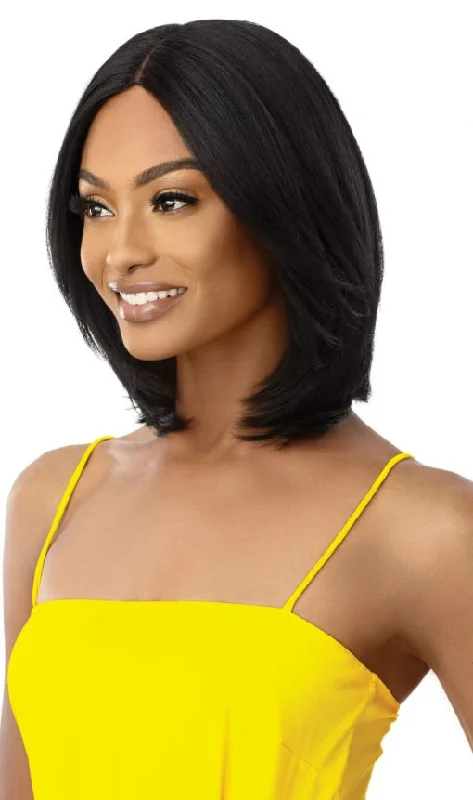 Synthetic wigs with blunt bangs-OUTRE THE DAILY WIG SALON BLOWOUT ROWENA