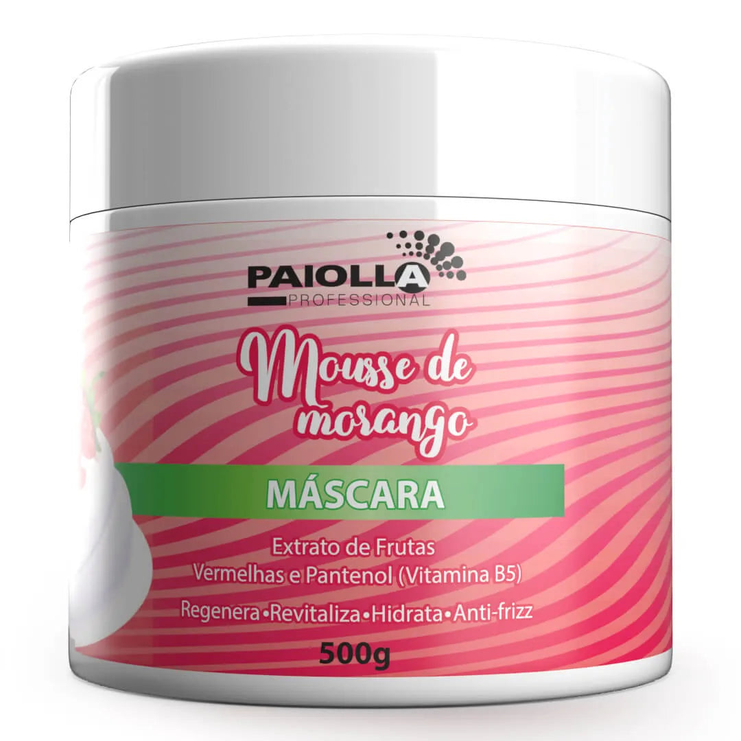 Hair care tips for oily scalp-Paiolla Strawberry Mousse Mask 500g / 17.63 fl oz