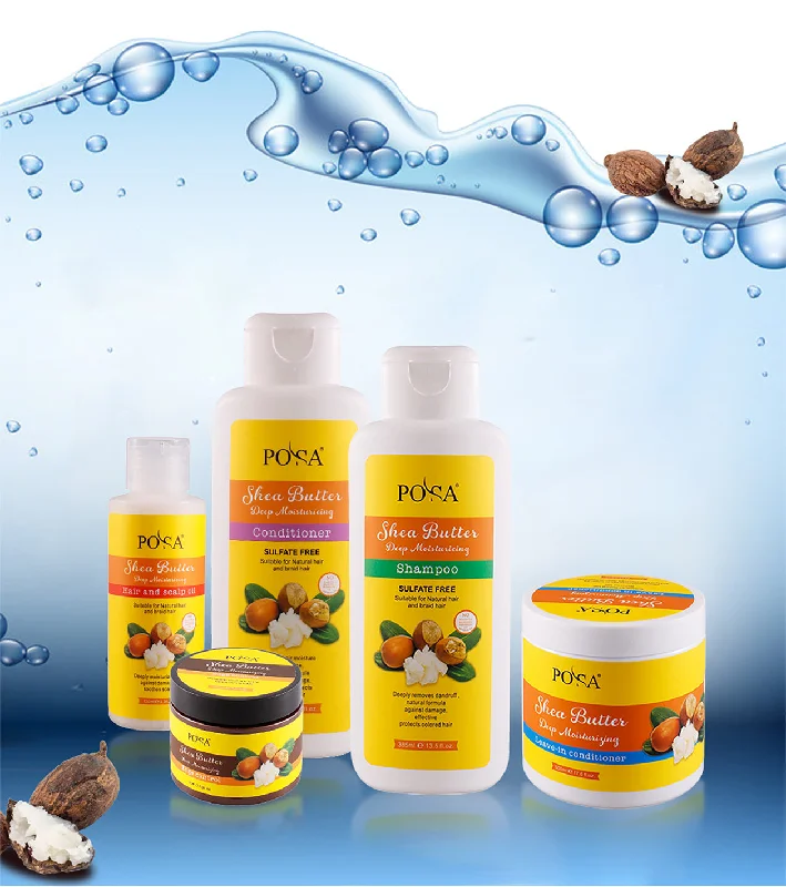 Color remover-Posa Shea Butter,Package .shampoo conditioner leave in conditioner scalp oil  and edge control