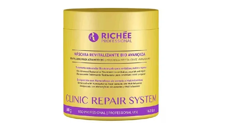 Hair care for curly frizzy hair-Professional Clinic Repair System Hair Mask 500g - Richeé