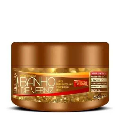 Best hair care for hair repair-Professional Ultra Intense Shine Varnish Bath Concentrated Mask 250g - Keratinex