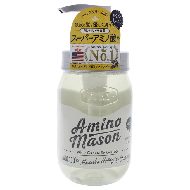 Curl cream-Amino Mason Moist Whip Cream Shampoo by Amino Mason for Unisex - 15.2 oz Shampoo