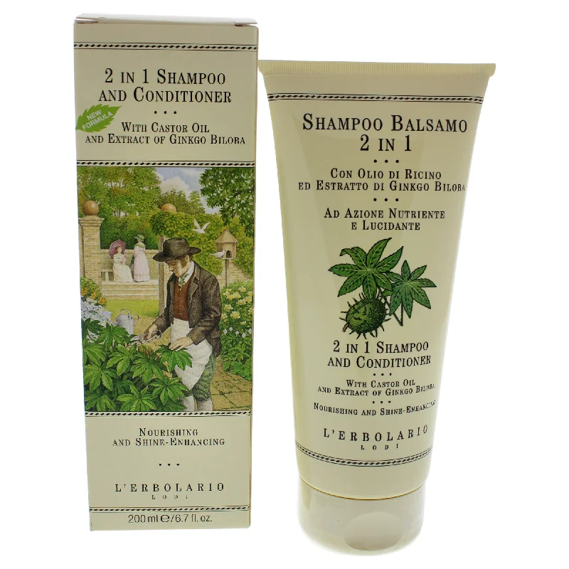 Hair gel-LErbolario 2-In-1 Shampoo and Conditioner by LErbolario for Unisex - 6.7 oz Shampoo