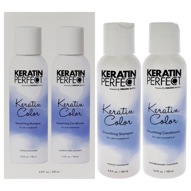 Hair powder-Keratin Perfect Keratin Color Duo by Keratin Perfect for Unisex - 2 Pc 3.4oz Shampoo, 3.4oz Conditioner