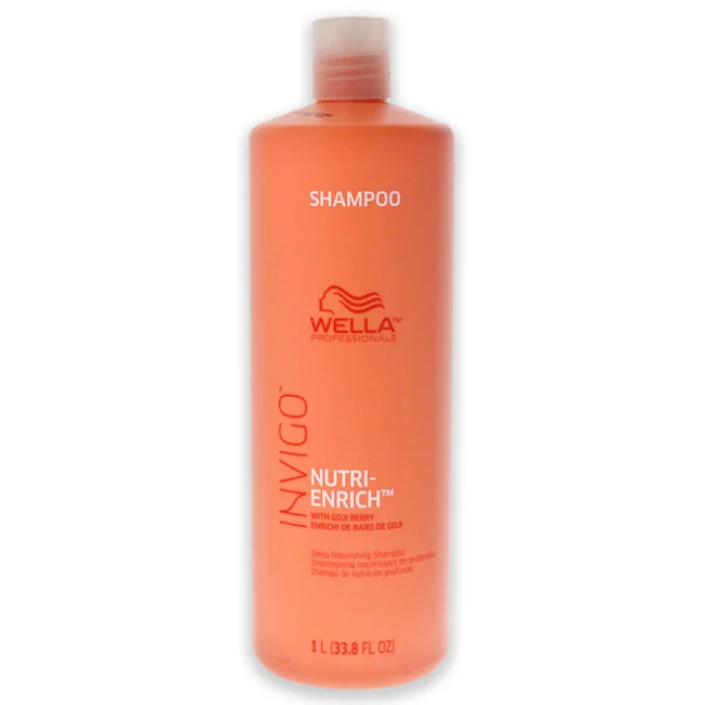 Hair primer-Wella Invigo Nutri-Enrich Deep Nourishing Shampoo by Wella for Unisex - 33.8 oz Shampoo