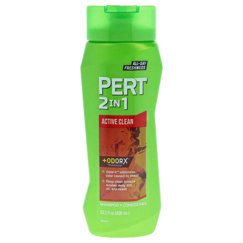 Hair serum-Pert 2 in 1 Active Clean Shampoo and Conditioner by Pert for Unisex - 13.5 oz Shampoo and Conditioner