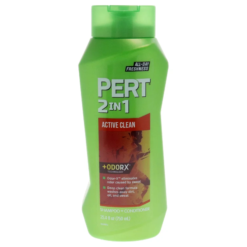 Leave-in conditioner-Pert 2 in 1 Active Clean Shampoo and Conditioner by Pert for Unisex - 25.4 oz Shampoo and Conditioner