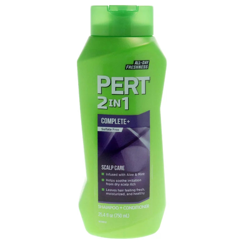 Hair wax-Pert 2 in 1 Complete Plus Scalp Care Shampoo and Conditioner by Pert for Unisex - 25.4 oz Shampoo and Conditioner