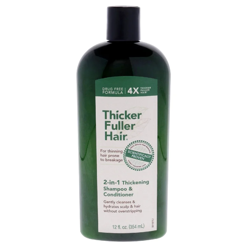 Shampoo-Thicker Fuller Hair 2-in-1 Thickening Shampoo and Conditioner by Thicker Fuller Hair for Men - 12 oz Shampoo and Conditioner