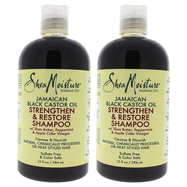 Setting spray-Shea Moisture Jamaican Black Castor Oil Strengthen, Grow And Restore Shampoo - Pack of 2 by Shea Moisture for Unisex - 13 oz Shampoo