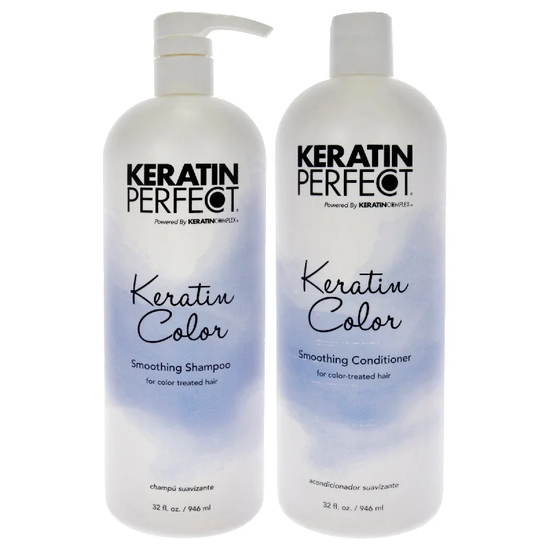 Dandruff shampoo-Keratin Perfect Keratin Color Kit by Keratin Perfect for Unisex - 2 Pc Kit 32oz Shampoo, 32oz Conditioner