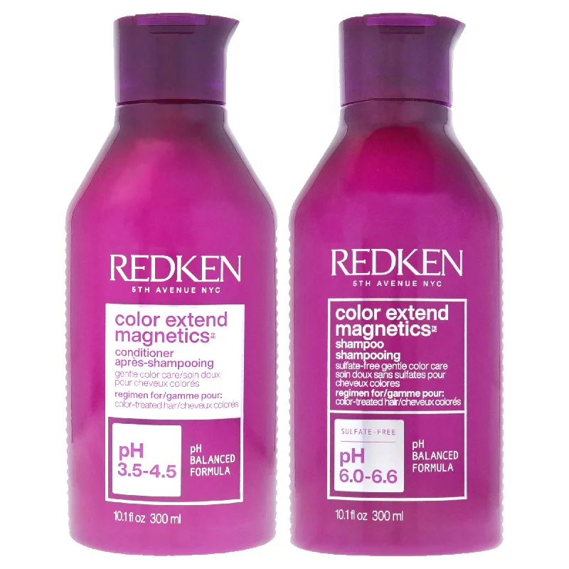 Hair mask-Redken Color Extend Magnetics Shampoo-NP and Conditioner-NP Kit by Redken for Unisex - 2 Pc Kit 10.1oz Shampoo, 10.1oz Conditioner