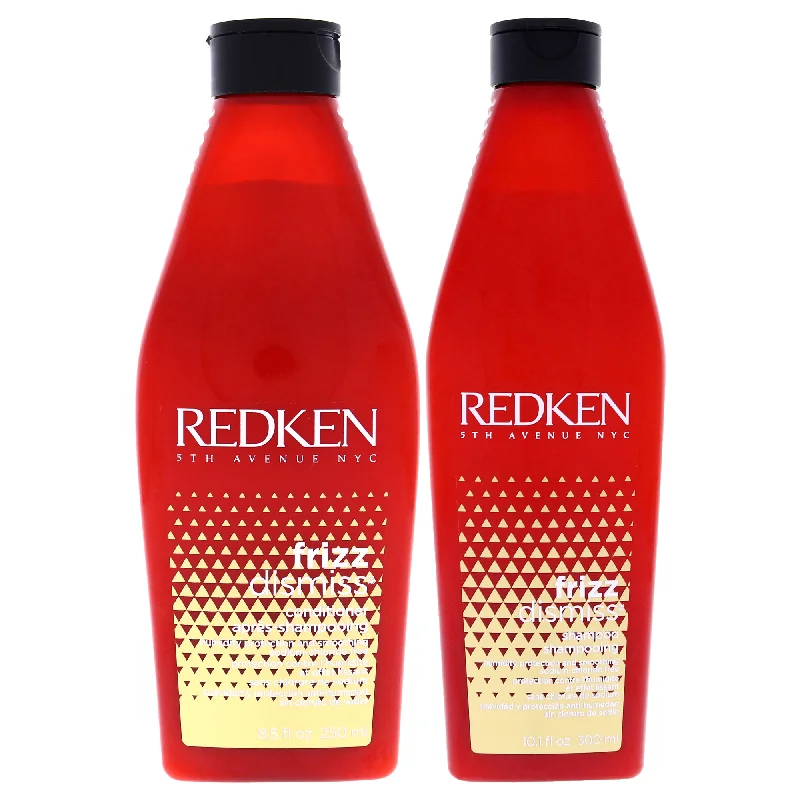 Hair wax-Redken Frizz Dismiss Shampoo and Conditioner Kit by Redken for Unisex - 2 Pc Kit 10.1oz Shampoo, 8.5oz Conditioner