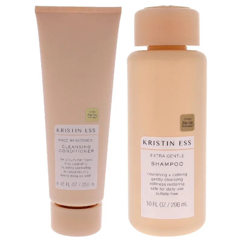 Strengthening conditioner-Kristin Ess Frizz Management Cleansing Conditioner and Extra Gentle Shampoo Kit by Kristin Ess for Unisex - 2 Pc Kit 8.45oz Conditioner, 10oz Shampoo