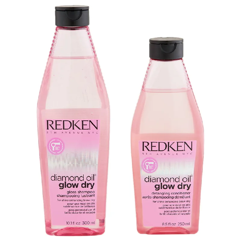 Matte pomade-Redken Diamond Oil Glow Dry Gloss Shampoo 10.1 oz & Conditioner 8.5 oz