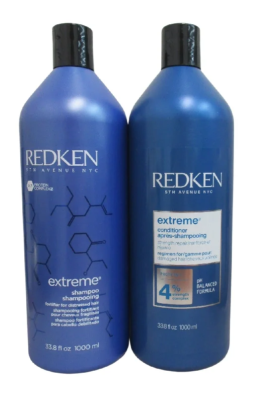 Conditioner-Redken Extremem Shampoo and Conditioner 33.8 oz Duo