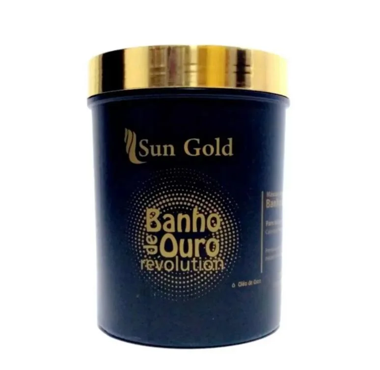 Scalp protector-Revolution Gold Bath Ojon Oil Hydration Nourishing Shine Mask 1Kg - Sun Gold