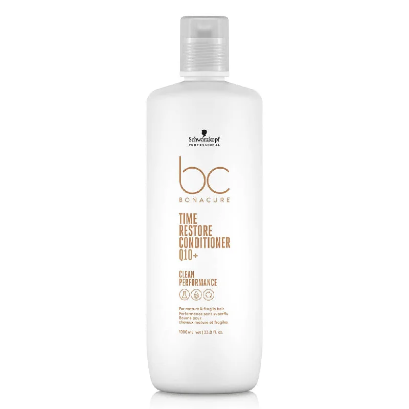 Organic hair care for dry hair-Schwarzkopf Bonacure Time Restore Conditioner 1000ml