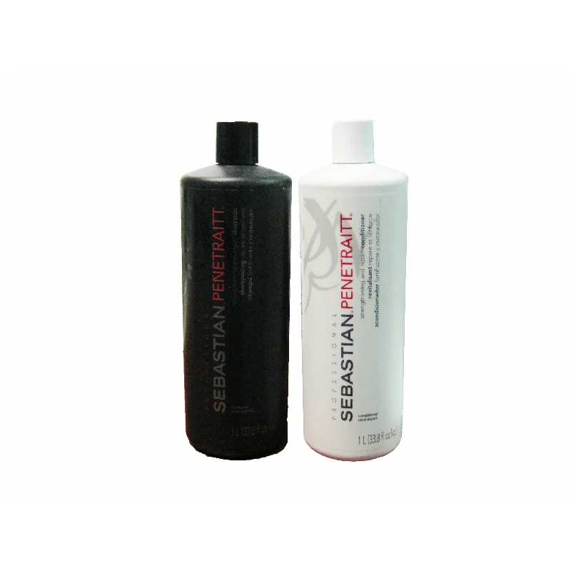 Flexible hold hairspray-Sebastian Penetraitt  Shampoo and Conditioner Duo 33.8 oz