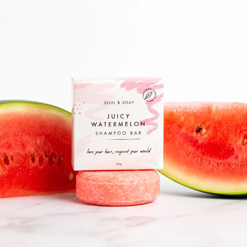 Edge control gel-Soul and Soap - Juicy Watermelon Shampoo Bar