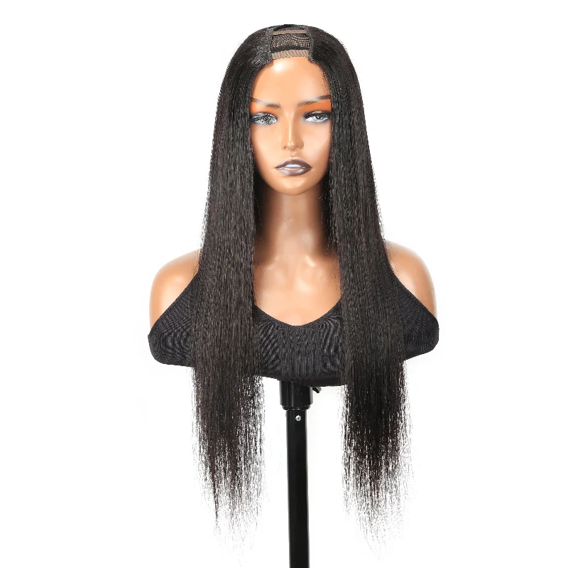 real person hair ring rating-Straight U Part Wig Brazilian Human Hair Wigs