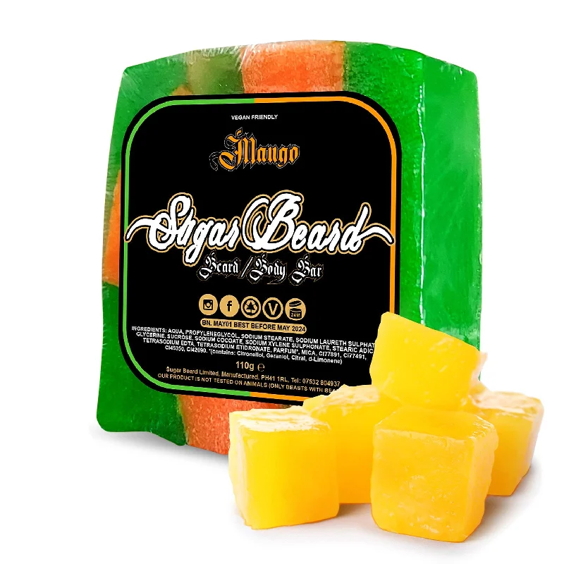 Matte clay-Sugar Beard Mango Beard Soap 110g