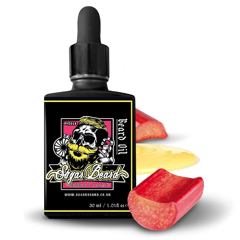 Jojoba oil-Sugar Beard Rhubarb & Custard Oil 30ml