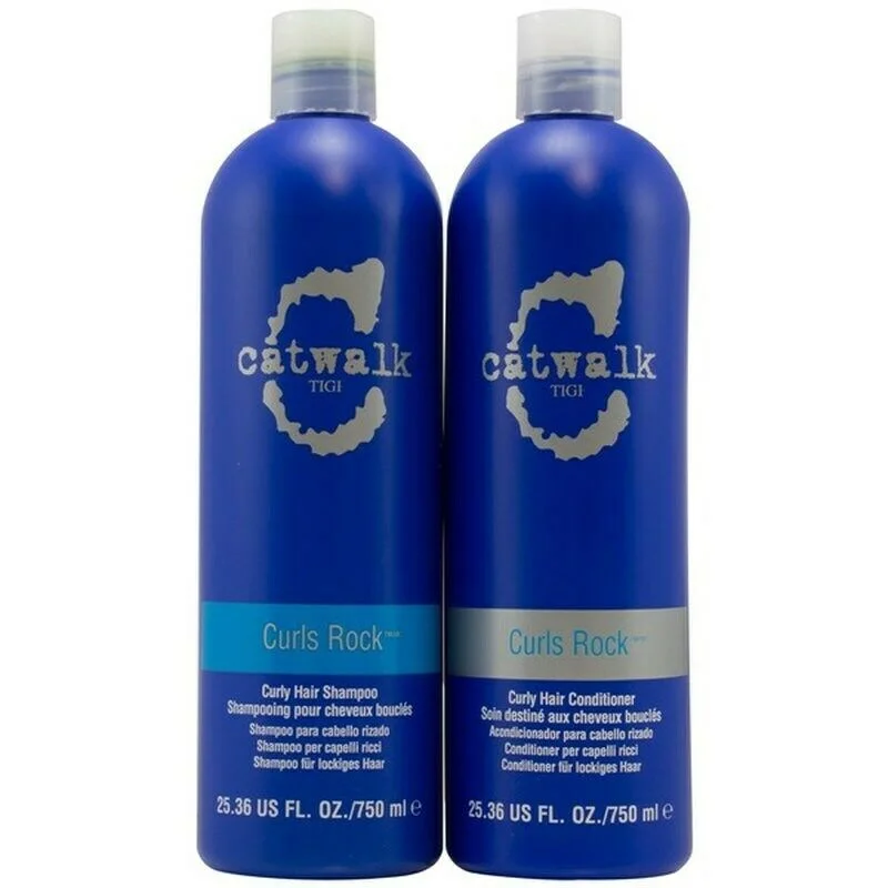 Curl cream-Tigi Curls Rock Shampoo and Conditioner 25.36 oz Duo