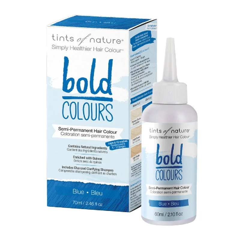 Curl reviving wax-Tints of Nature Bold Colours - Blue Semi-Permanent Hair Colour 70ml