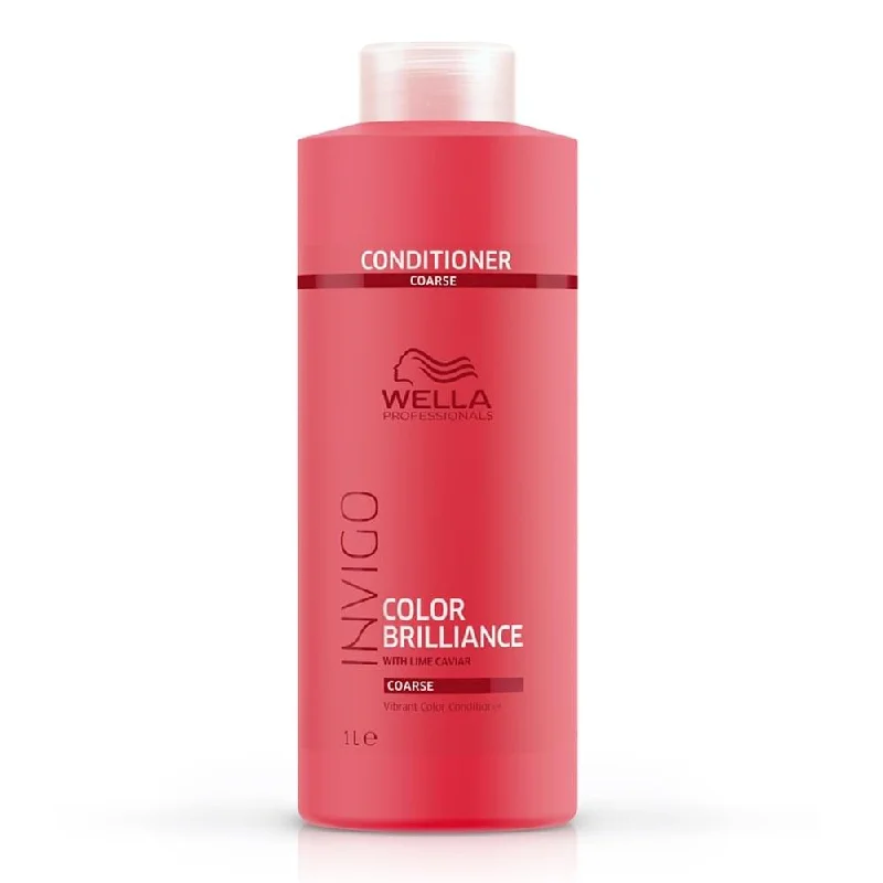 Moisturizing hair care for men-Wella Invigo Brilliance Conditioner Coarse 1000ml